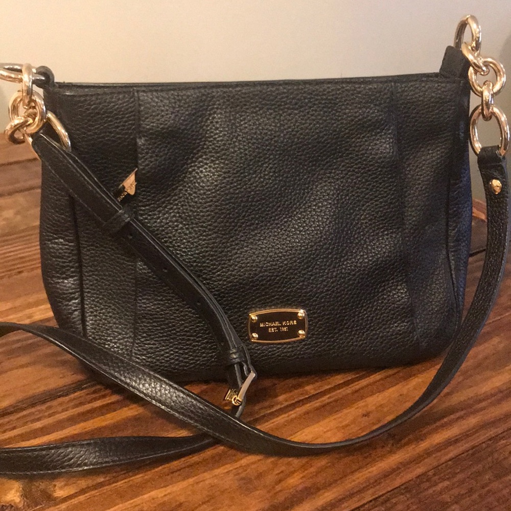 Michael Kors Black Leather Crossbody